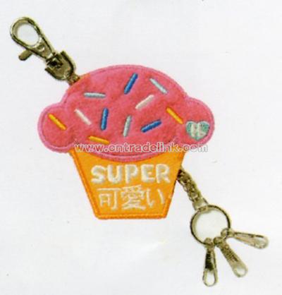 Harajuku Lovers Cupcake Patch Keychain