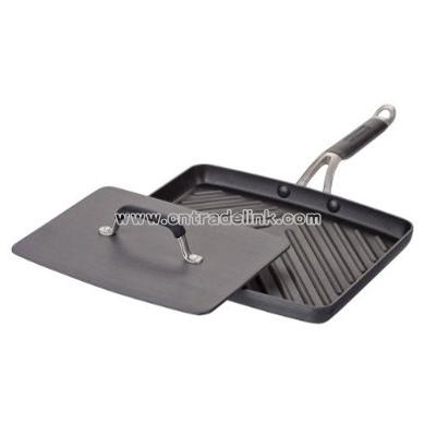 Hard Anodized Nonstick Panini Pan