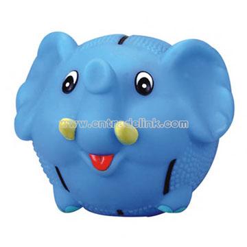 Hard rubber animal shape bank