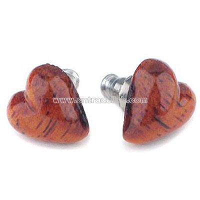 Hawaiian Koa Wood Earrings
