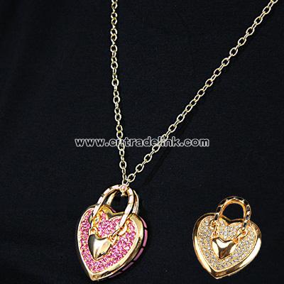 Heart Handbag Necklace USB Flash Drive