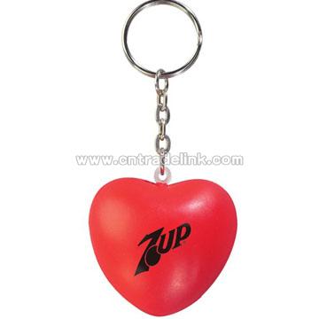 Heart Key Chain Stress Balls