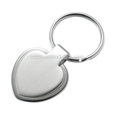 Heart Key Chain with Matte Center