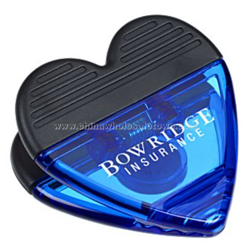 Heart Power Clip - Translucent