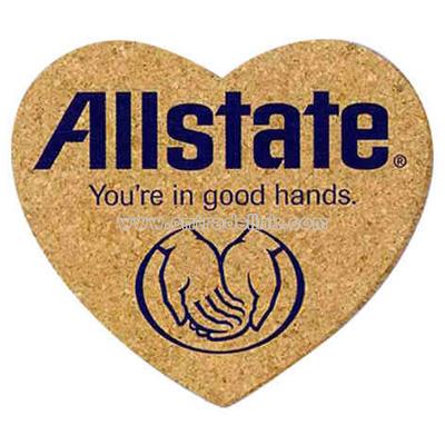 Heart Shape Cork coaster