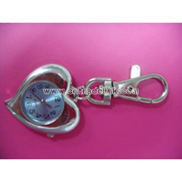 Heart Shape Watch With Keychain