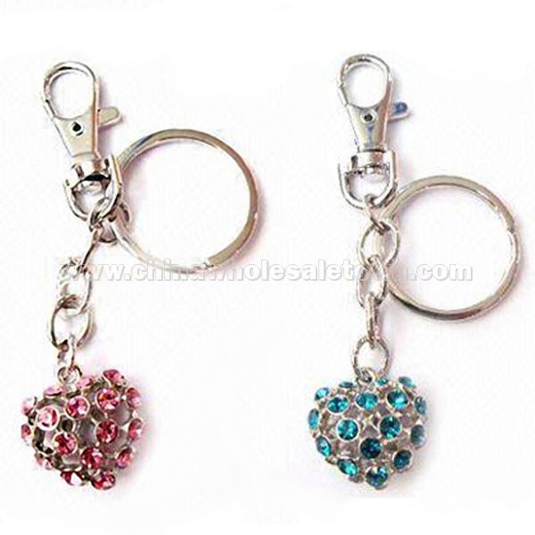 Heart Shaped Metal Keychain