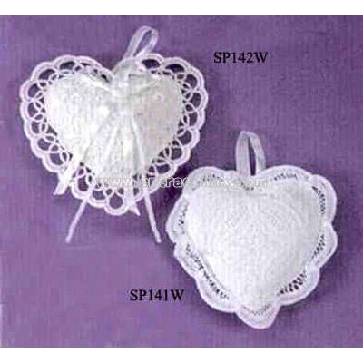 Heart shape cotton sachet pillow