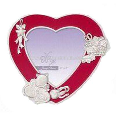 Heart-shaped Cat Image Photo Frame