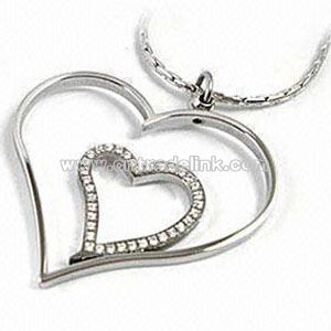 Heart-shaped Stainless Steel Pendant