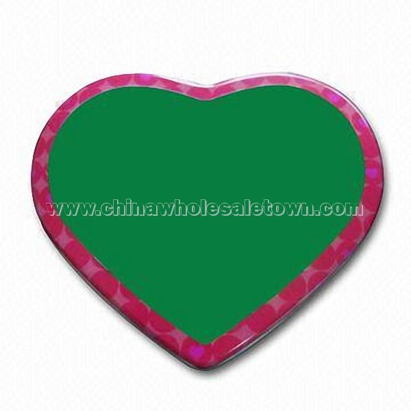 Heart-shaped Tin Lid with Glossy Varnish Printing