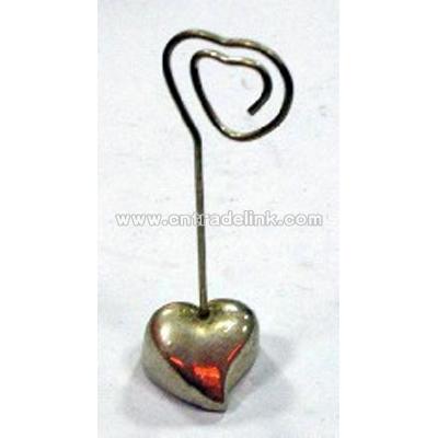 Heart shaped place card holder