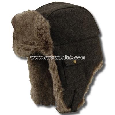 Heather Wool Flap