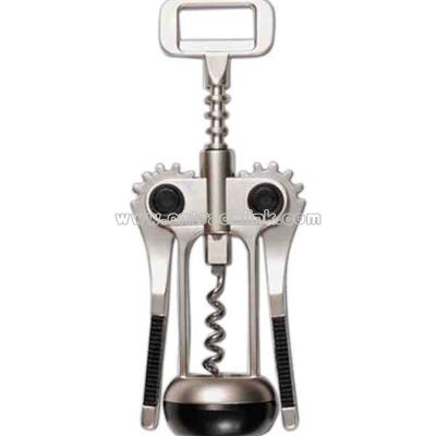 Heavy-duty wing corkscrew with open spiral