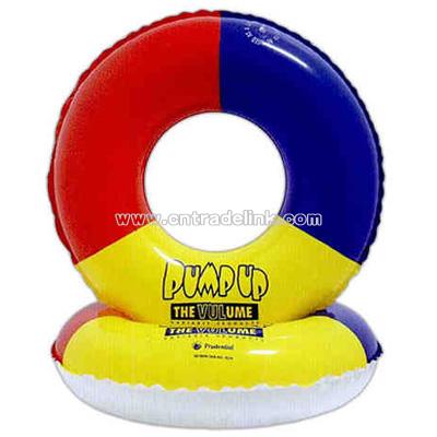 Heavy vinyl inflatable swim ring