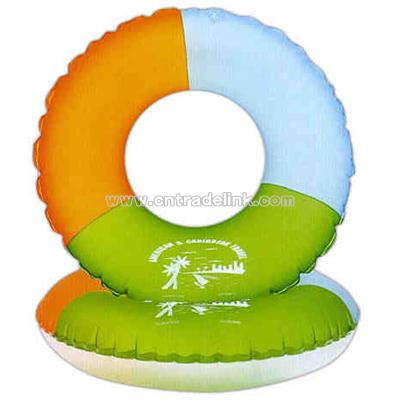 Heavy vinyl inflatable swim ring
