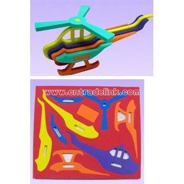 Helicopter Pattern Foam Puzzle