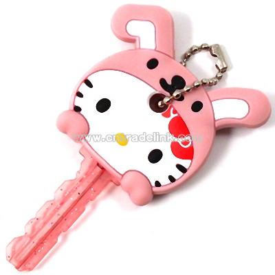 Hello Kitty Animal Keycap - Pink Bunny