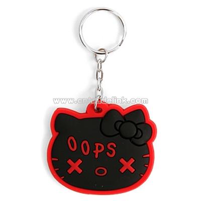 Hello Kitty Black Oops Key Chain