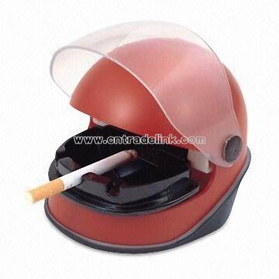 Helmet-style USB Electronic Ashtray with Red LED Indicator