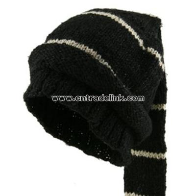 Hemp and Wool Ski Cap - Tassle