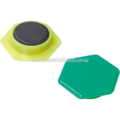 Hexagon-shape Magnetic Button