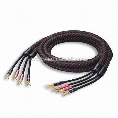 Hi-fi Speaker Cable with OFC 4N or OCC 6N as Regular Structure
