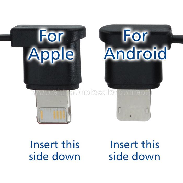 Hideaway Duo Charging Cable Keychain