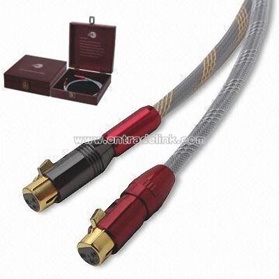 High-end Balanced Audio Cables with Nylon Sleeve/Mesh
