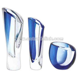 High heavy crystal vase