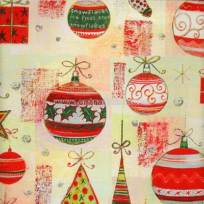 Holiday Ornaments Wrapping Paper