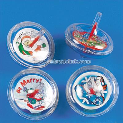 Holiday Swirl Spin Tops