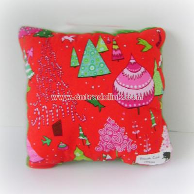 Holiday Tree Sweater Throw Pillow - Candy Colored Christmas
