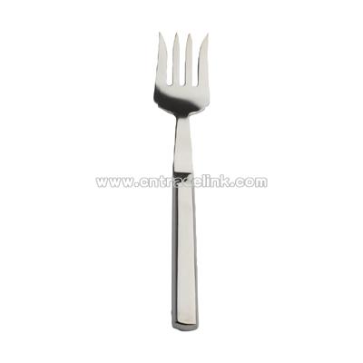 Hollow handle four tine meat fork stainless steel