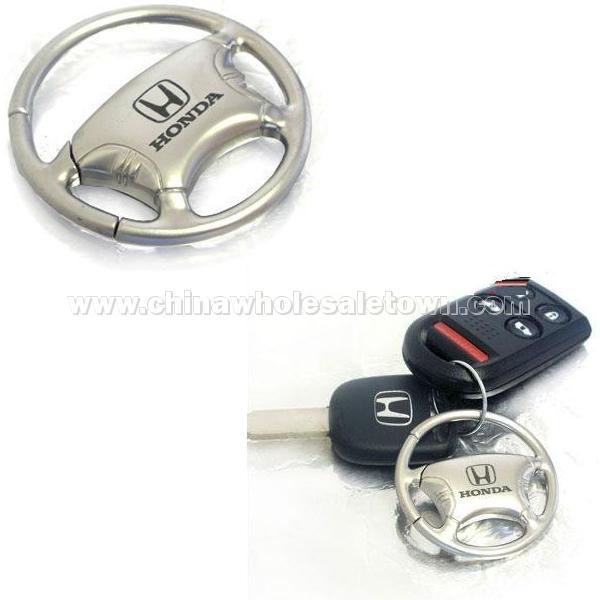 Honda Logo Car Steering Wheel Key Chain