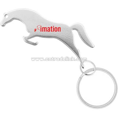 Horse Shape Bottle Opener Keychain
