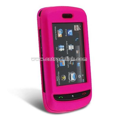 Hot Pink Clip-on Rubber Coated Case for LG Xenon GR500