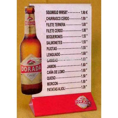 Hotel Menu Holder