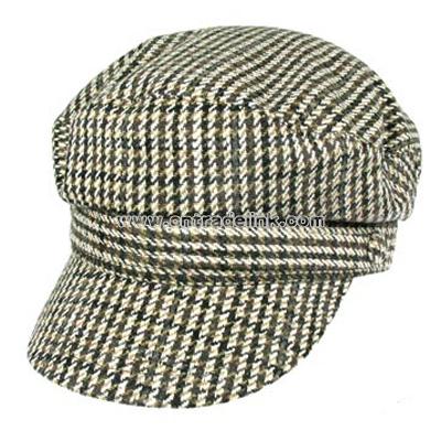 Houndstooth Fiddler cap