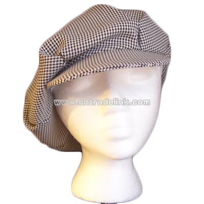 Houndstooth baggie hat