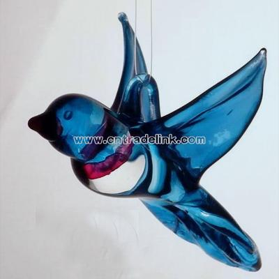 Hummingbird Glass Art