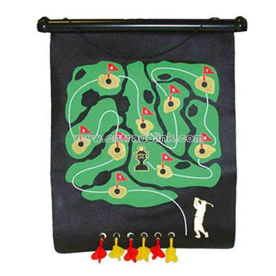 Hung Magnetic golf dart game