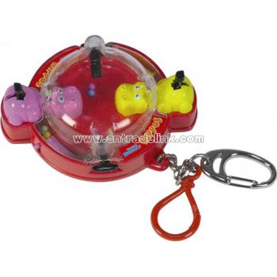 Hungry Hungry Hippo Game Keychain & Keyring