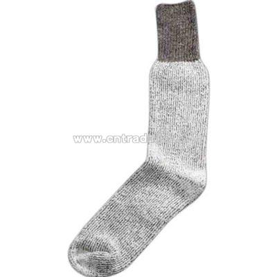 Huskie gray wool boot sock