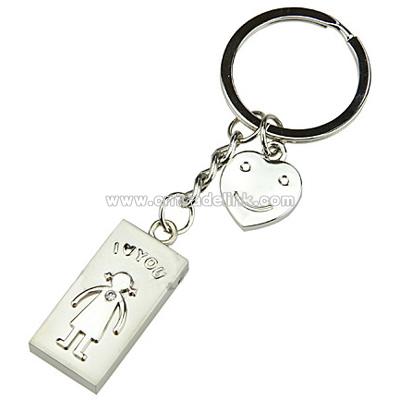 I Love You Keychain USB Flash Drive