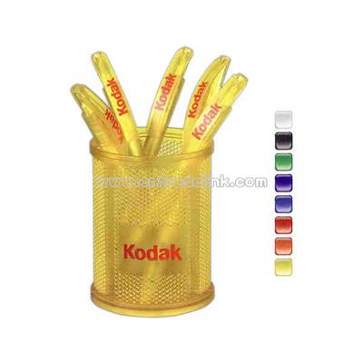 Ice Color Cup Desktop pen holder with bright vivid colors.