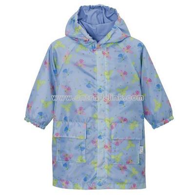 Infant/Toddlers' Blue Fairies Raincoat - 18M-2years