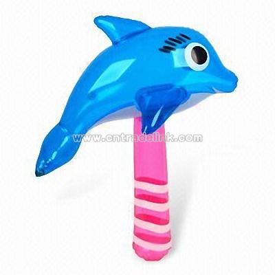 Inflatable Hammer Toy with Dolphin Shape