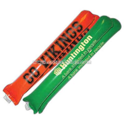 Inflatable cheering sticks