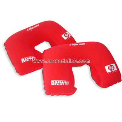 Inflatable neck pillow